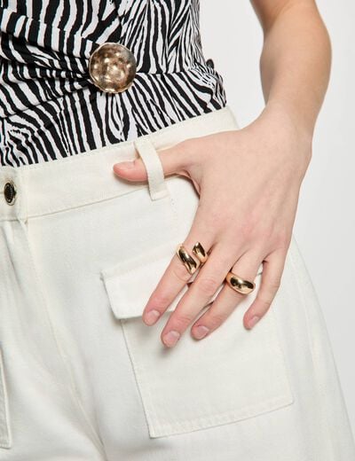 T-shirt ajust&eacute; sans manches multicolore femme