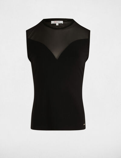 Mouwloze tanktop zwart vrouw