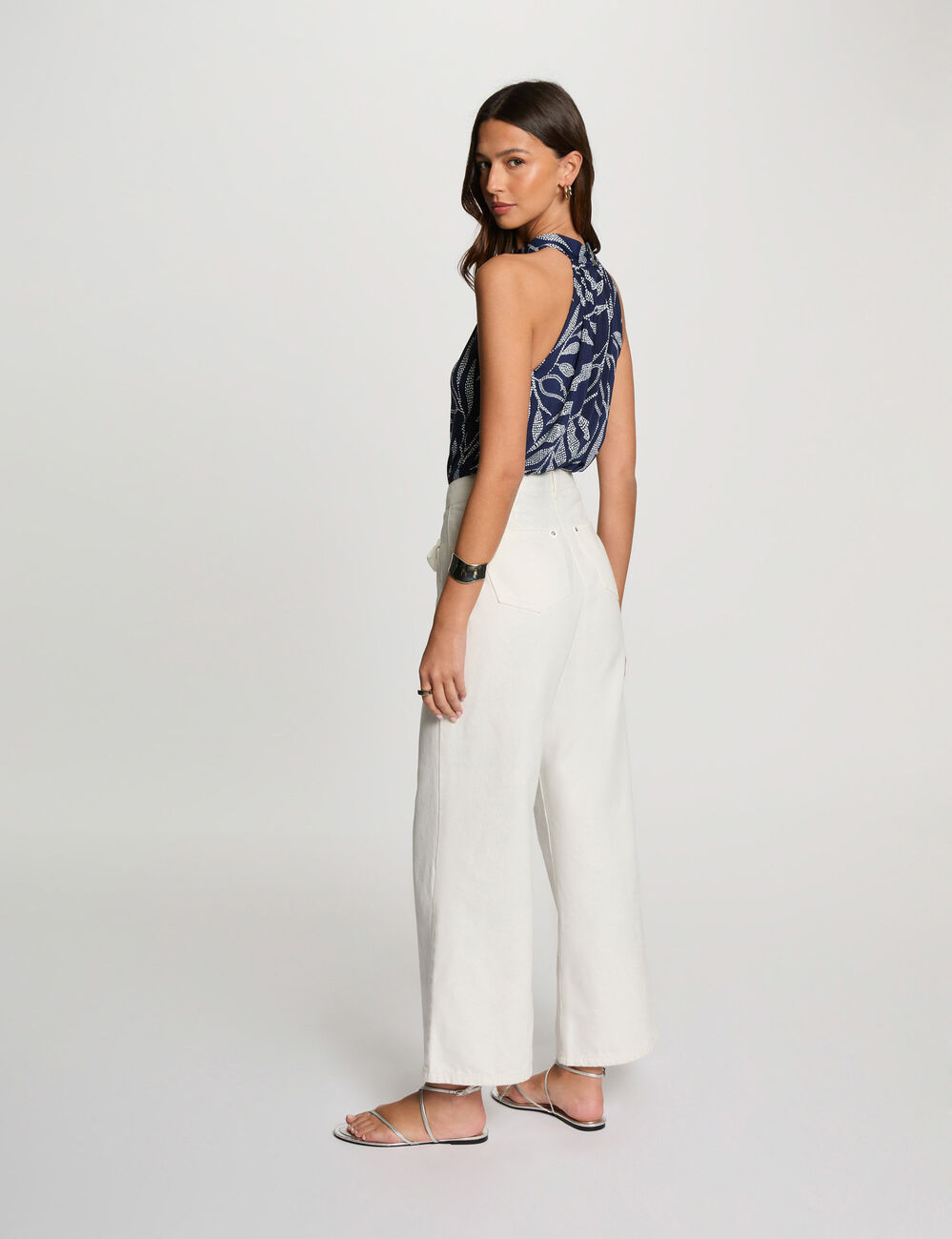 Tanktop helder wit vrouw