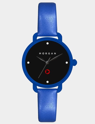 Montre bleu femme