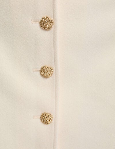 Nauwsluitende korte rok ivoor vrouw