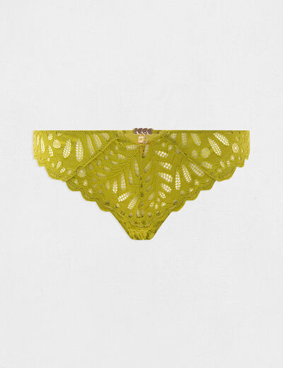 Slip van kant groen vrouw