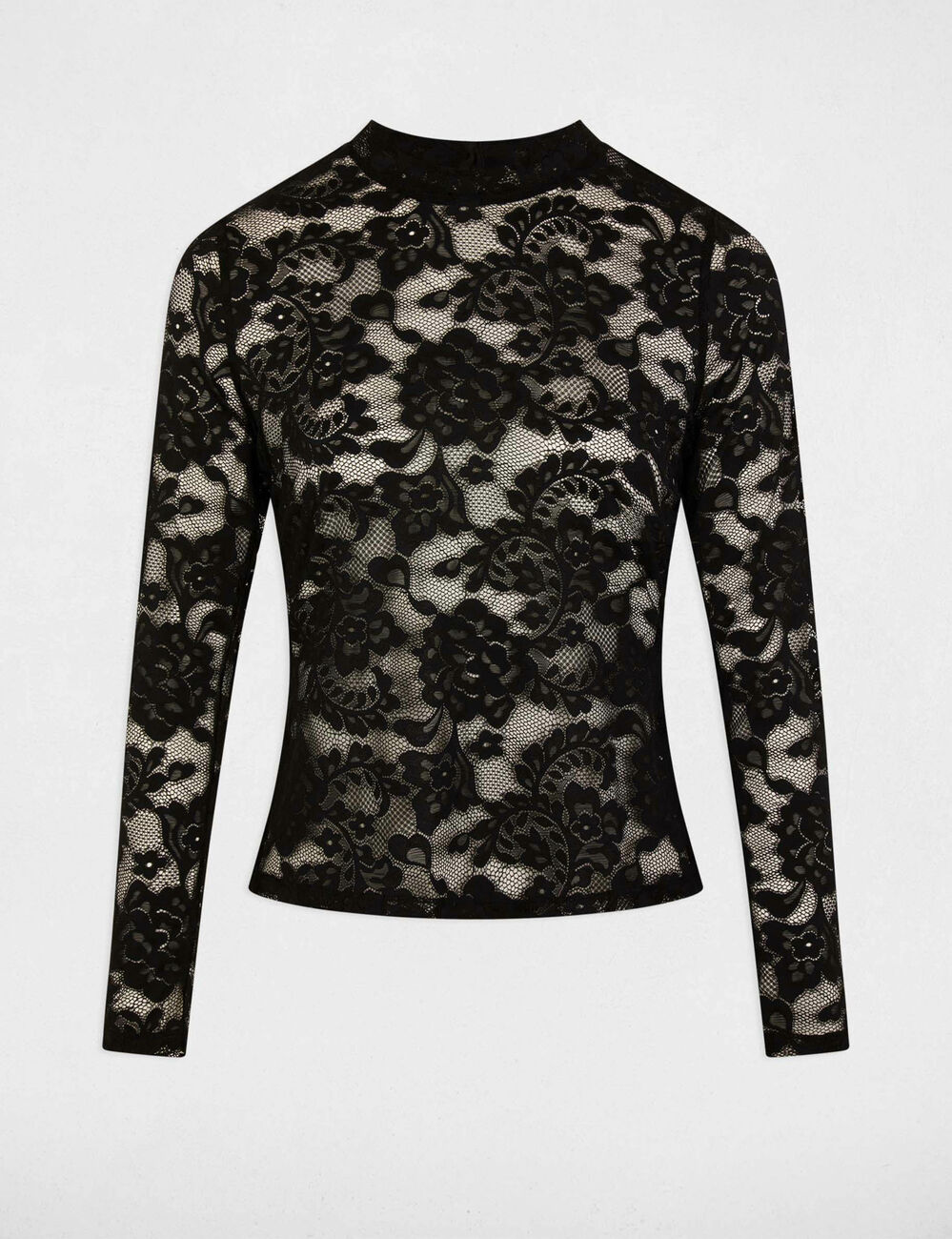 Lange mouwen T-shirt zwart vrouw