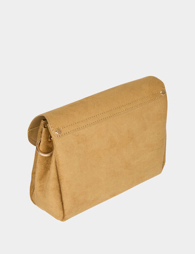 Soepele su&egrave;delook tas beige vrouw