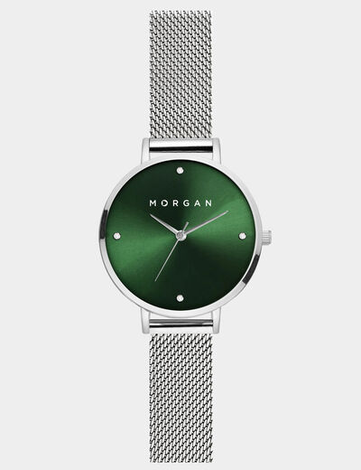 Montre couleur argent femme