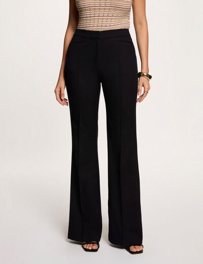 Bootcut broek marineblauw vrouw