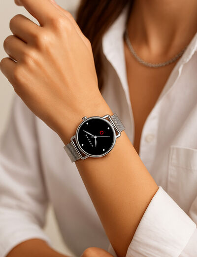 Horloge couleur argent vrouw