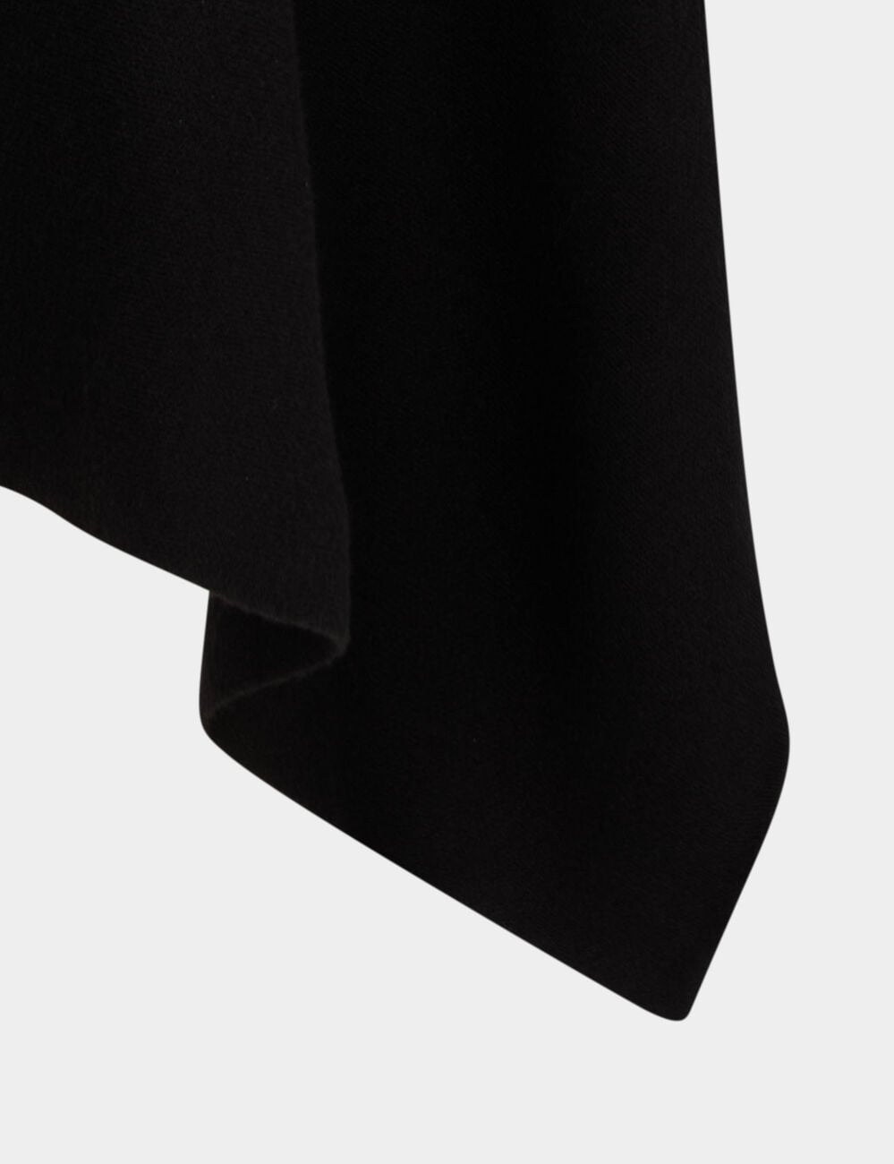 Poncho met open hals zwart vrouw