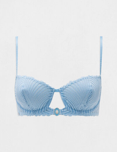 Soutien-gorge armatures bleu femme