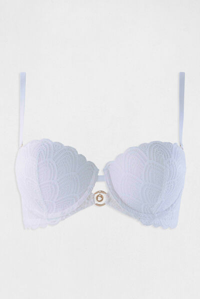 Soutien-gorge coques blanc femme