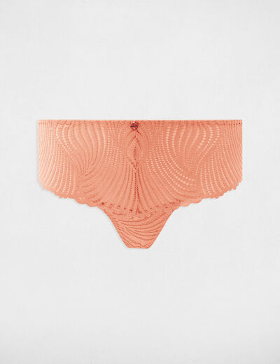 Kanten shorty marron clair vrouw