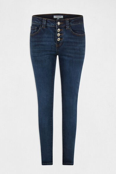 Jeans slim avec boutonnage jean stone femme