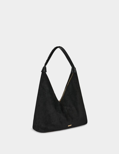 Sac hobo su&eacute;dine noir femme