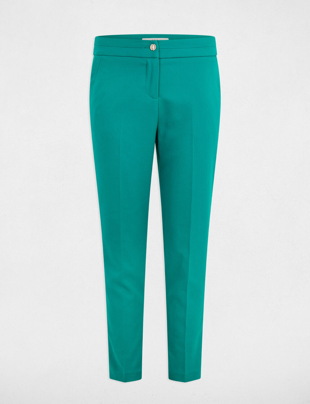 Cigarette broek 7/8 turkooisblauw vrouw