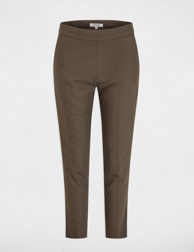7/8 broek met ceintuur brons vrouw