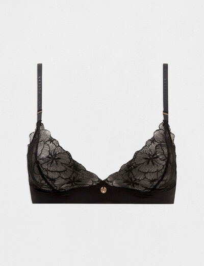 Soutien-gorge souple noir femme