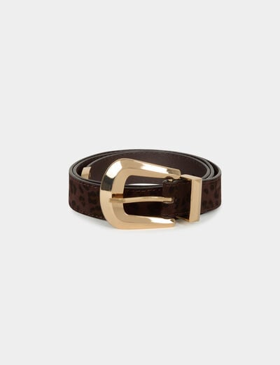 Ceinture croco multicolore femme