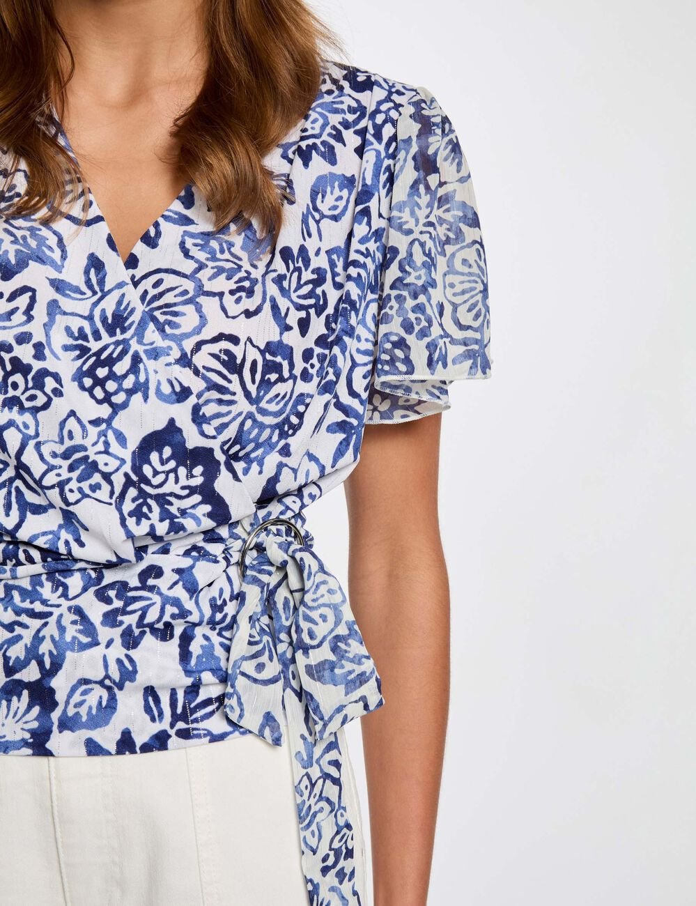 T-shirt met korte mouwen meerkleurig vrouw