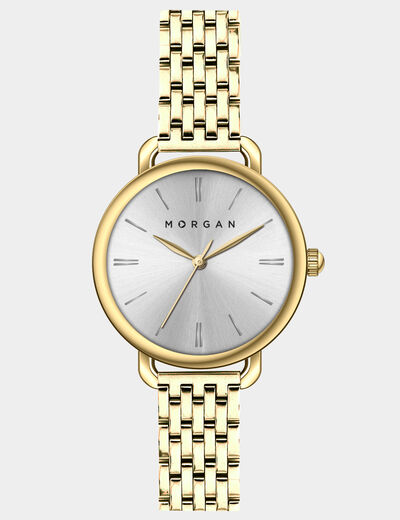 Montre classique jaune or femme