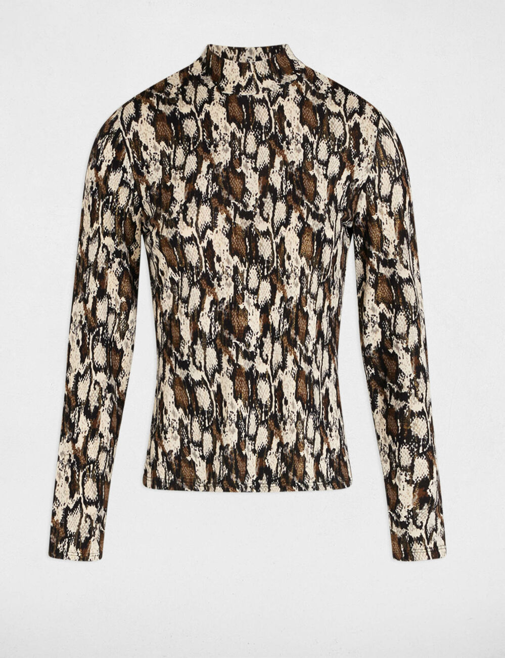 T-shirt met lange mouwen meerkleurig vrouw