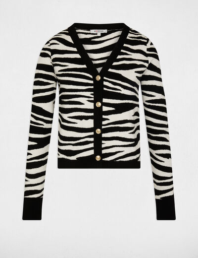 Cropped gilet met V-hals zwart vrouw