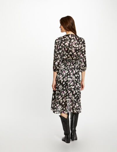 Robe droite imprimé floral multico femme