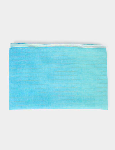 Tie-dye sjaal bleu vrouw