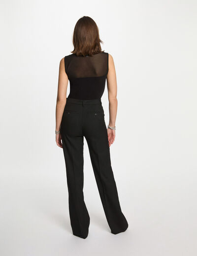 Mouwloze tanktop zwart vrouw
