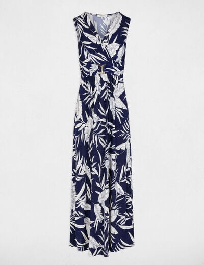 Robe longue d&eacute;collet&eacute; multicolore femme