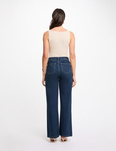 T-shirt cintr&eacute; col rond blanc femme