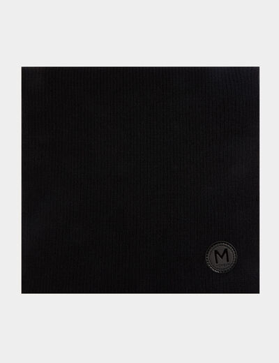 Écharpe patchwork noir femme
