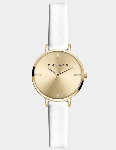 Montre jaune or femme
