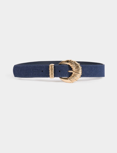 Ceinture en jean denim brut femme