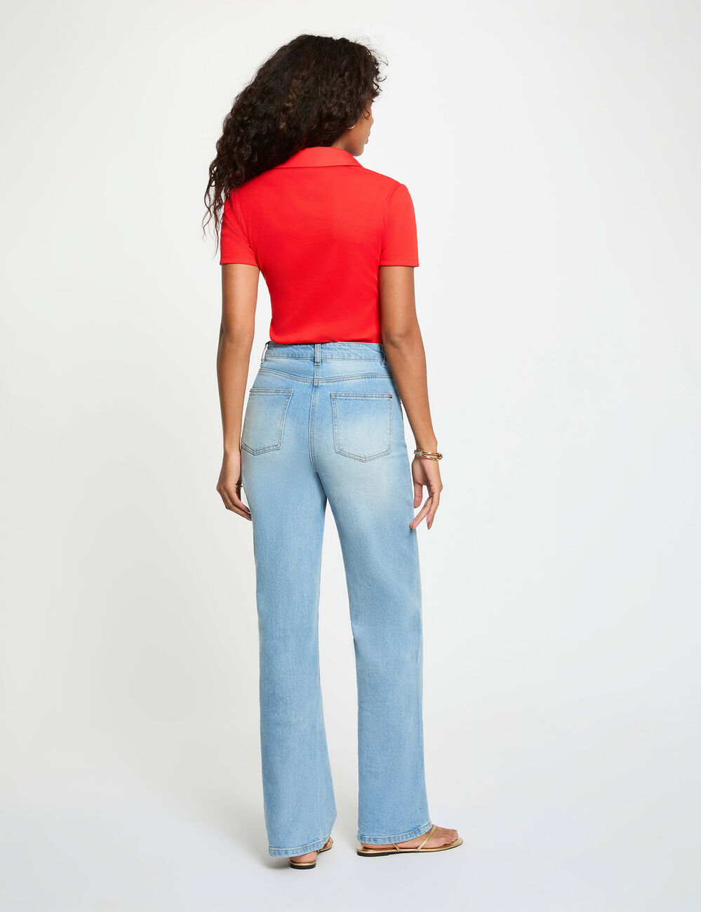 T-shirt met korte mouwen fel red vrouw