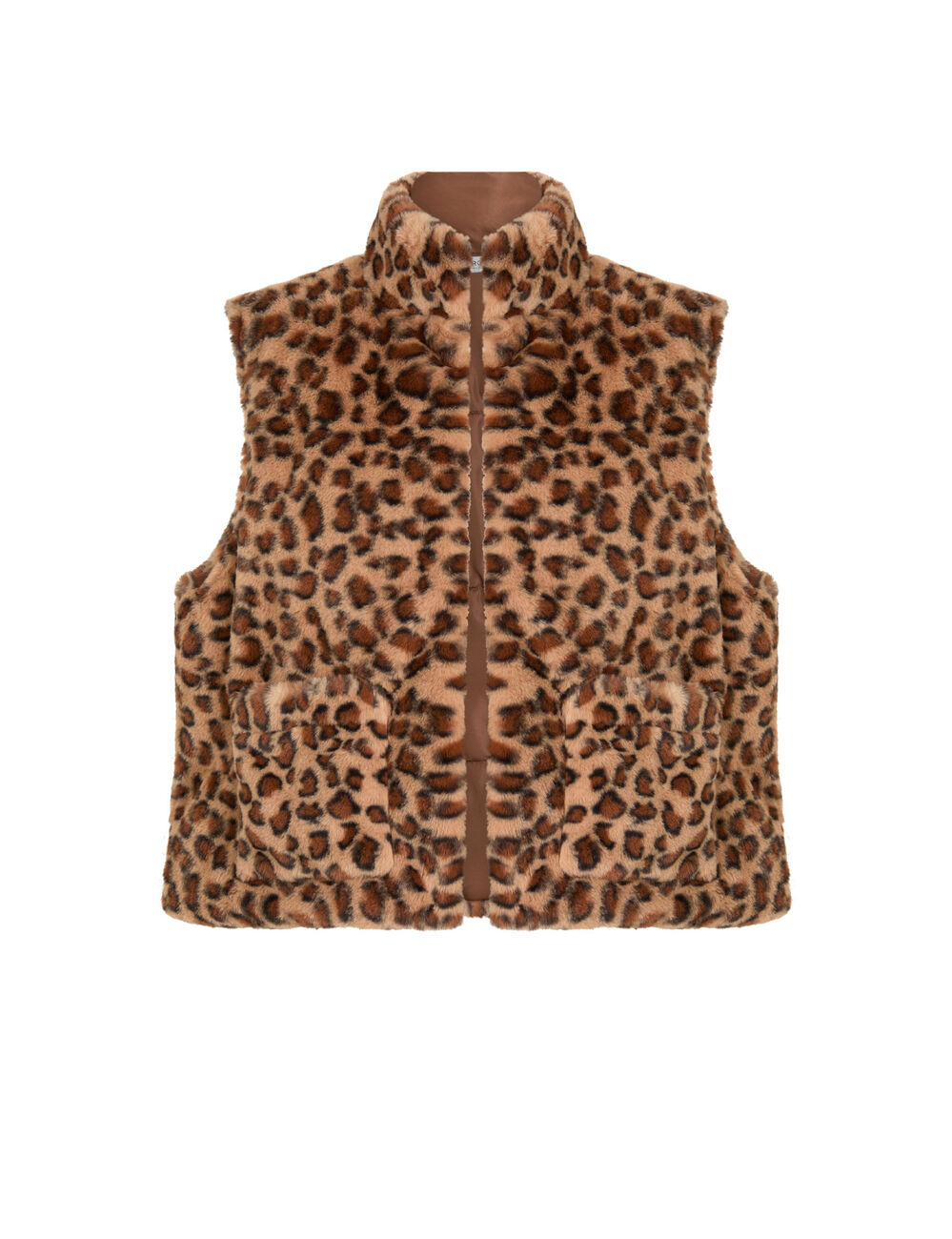 Veste fausse fourrure multicolore femme