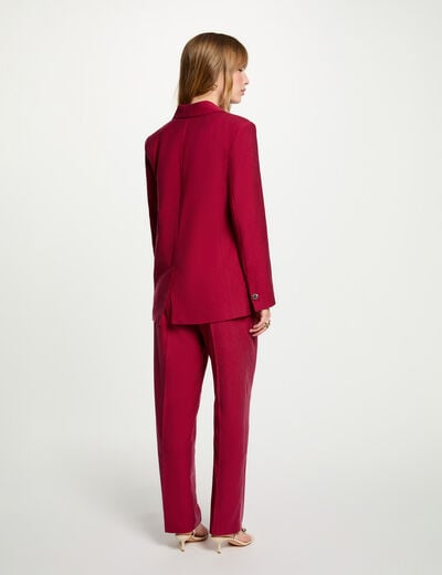 Blazerjas bordeaux vrouw