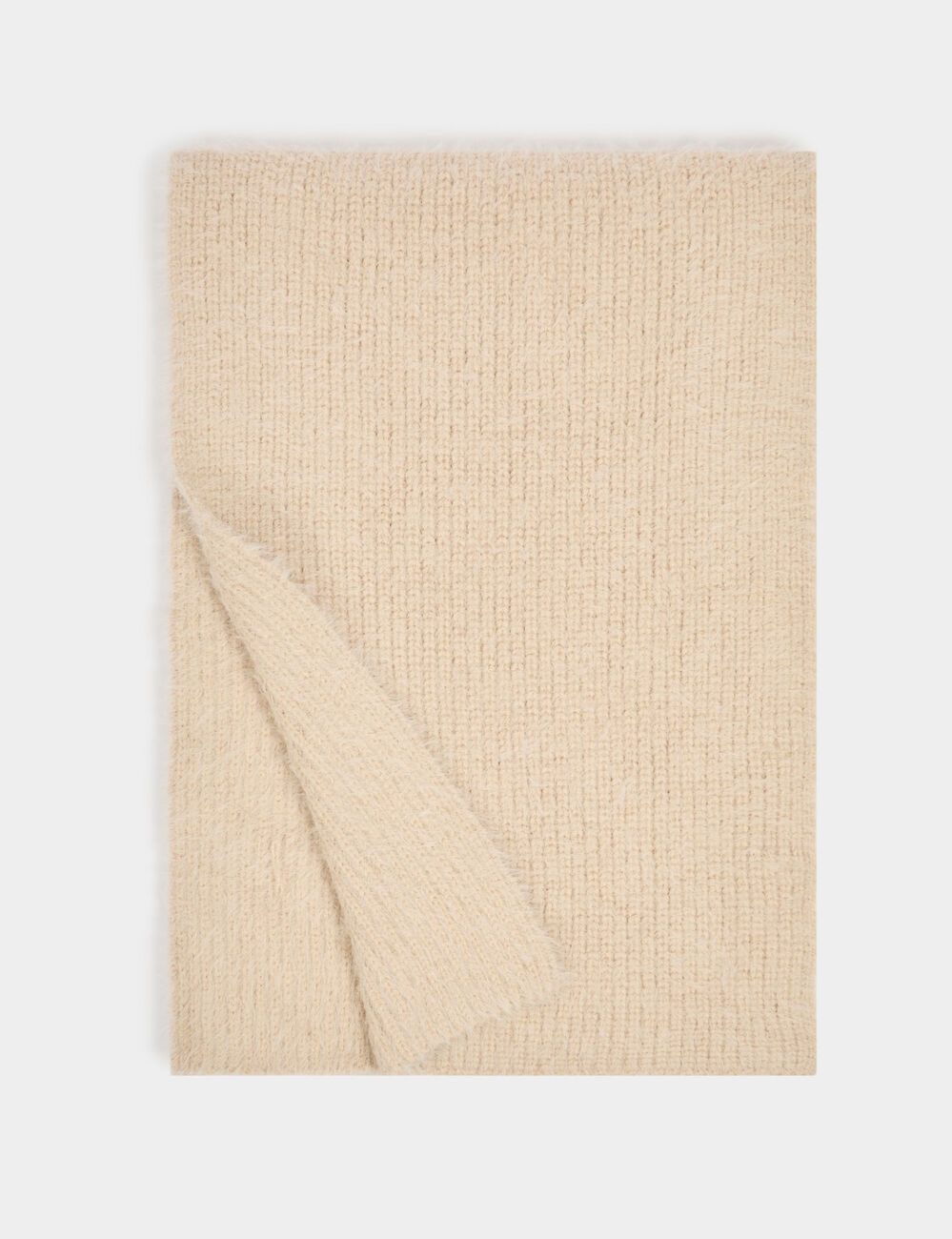 shaggy sjaal beige vrouw Shaggy sjaal beige vrouw