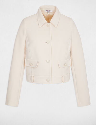 Veste courte creme femme