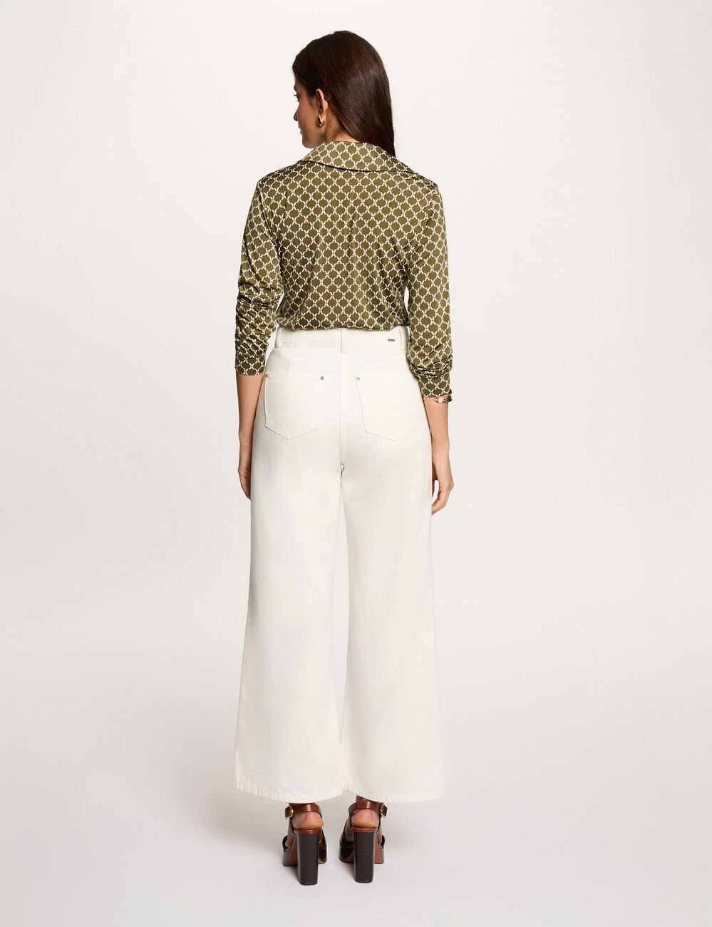 Overhemd met reverskraag brons vrouw