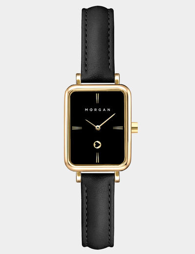 Montre classique jaune or femme