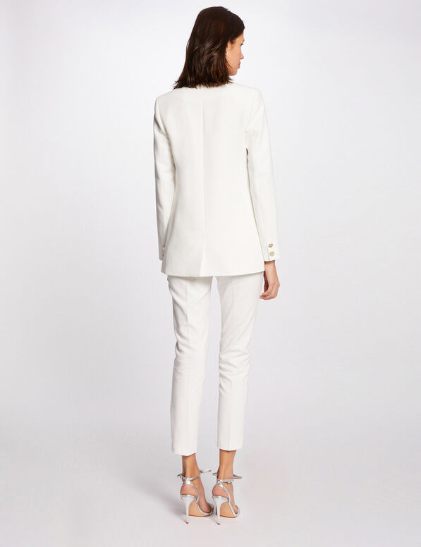 78 broek met ceintuur ivoor vrouw 7/8 broek met ceintuur ivoor vrouw