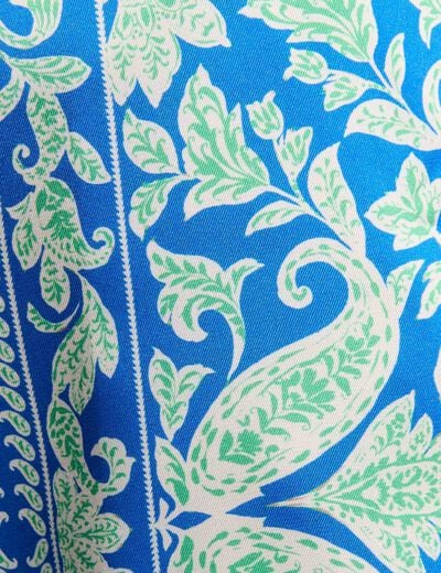 Wijde broek met print meerkleurig vrouw