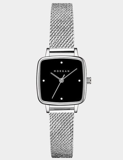 Montre couleur argent femme