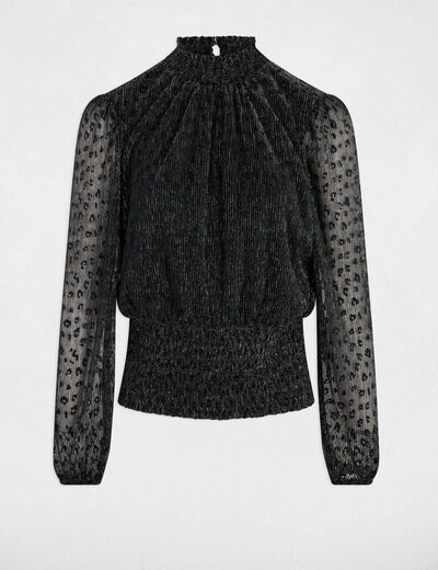 t shirt met opstaande kraag zwart vrouw T-shirt met opstaande kraag zwart vrouw