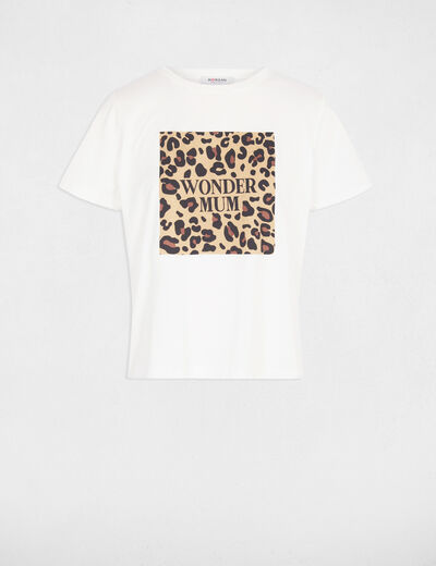 T-shirt manches courtes blanc femme