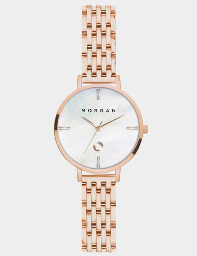 Montre classique rose femme