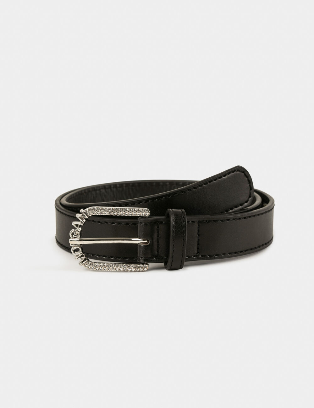 Riem met &laquo; MORGAN &raquo;-gesp zwart vrouw