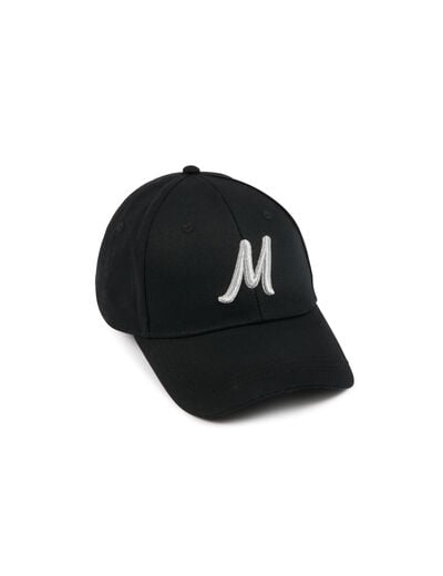 Casquette brodée M noir femme