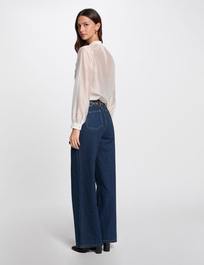 Chemise manches longues blanc femme