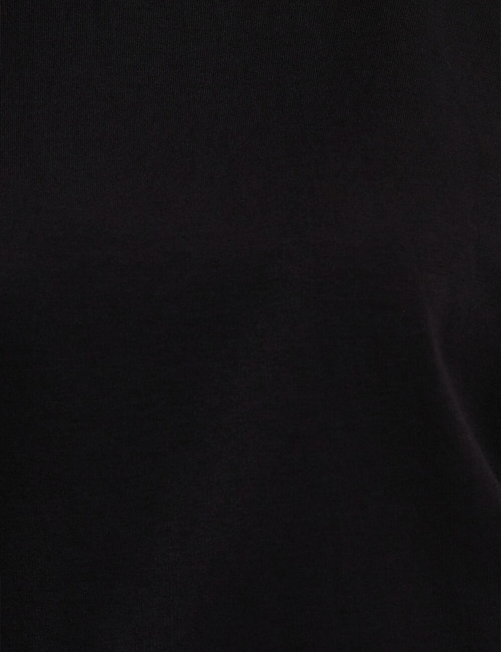 T-shirt col rond noir femme